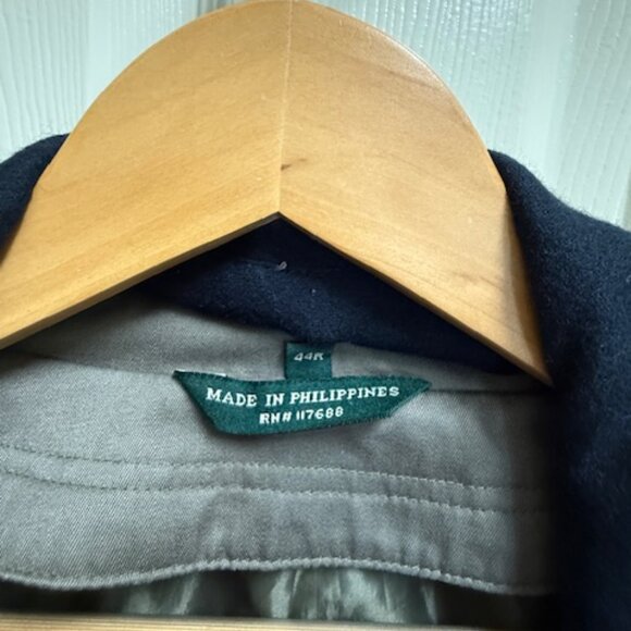 Polo Ralph Lauren Men’s Double-Breasted Trench Coat | Taupe Gray | Vintage 90s - Picture 5 of 5